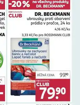 Rossmann Dr. beckmann ubrousky proti obarvení nabídka