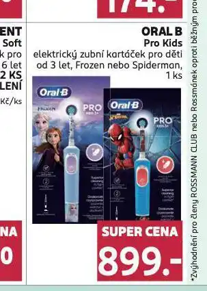 Rossmann Oral b pro kids elektrický zubní kartáček nabídka