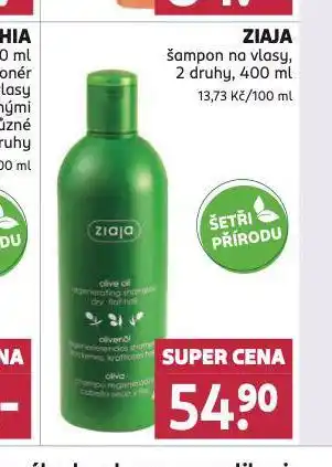 Rossmann Ziaja šampon nabídka