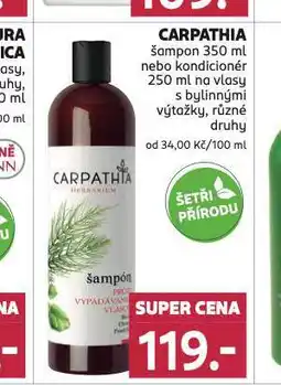 Rossmann Carpathia šampon, kondicioner nabídka