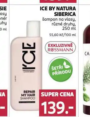 Rossmann Ice by natura siberica šampon nabídka