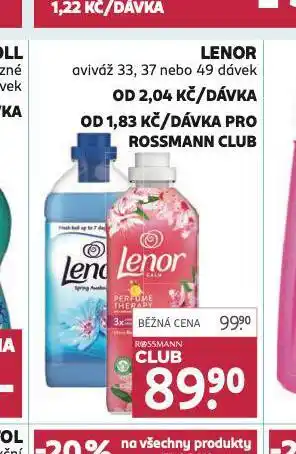 Rossmann Lenor aviváž nabídka