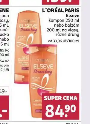 Rossmann Loreal paris elseve šampon, balzám nabídka