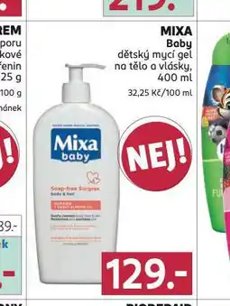 Rossmann Mixa baby dětský mycí gel nabídka