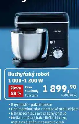 Penny Market Kuchyňský robot 1000-1 200 W 8 rychlostí + pulzní funkce nabídka