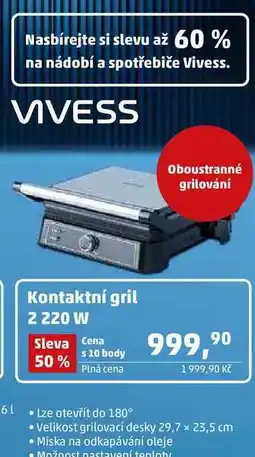 Penny Market Kontaktní gril 2 220 W nabídka