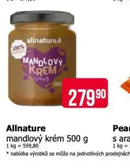 Teta Allnature mandlový krém nabídka