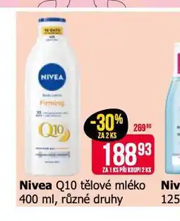 Teta Nivea q10 tělové mléko nabídka