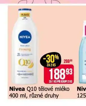 Teta Nivea q10 tělové mléko nabídka