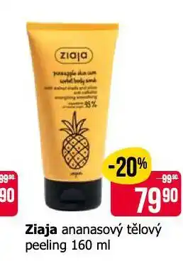 Teta Ziaja anansový tělový peeling nabídka