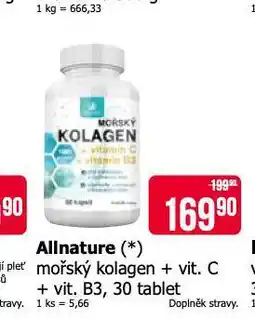 Teta Allnature mořský kolagen + vit. c nabídka