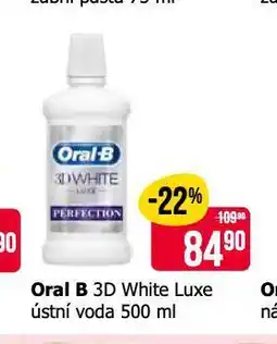 Teta Oral b 3d white luxe ústní voda nabídka