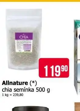 Teta Allnature chia semínka nabídka