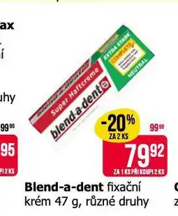 Teta Blend a dent fixační krém na zubní náhrady nabídka