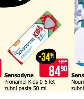 Teta Sensodyne pronamel kids 0+6 let zubní pasta nabídka