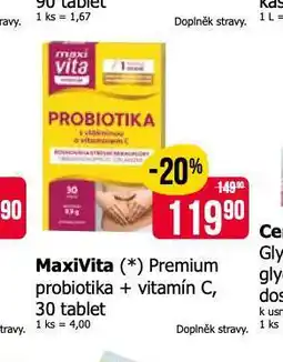 Teta Maxivita premium probiotika + vitamín c nabídka