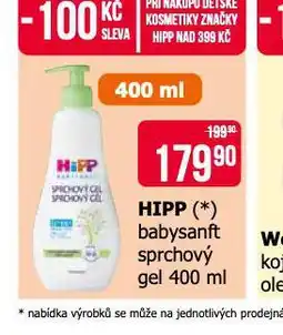 Teta Hipp babysanft sprchový gel nabídka