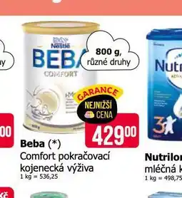 Teta Beba comfort pokračovací kojenecká výživa nabídka