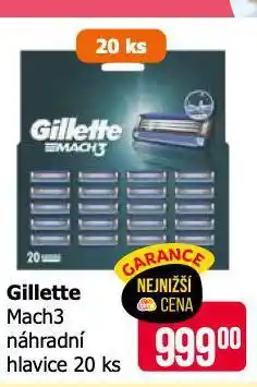 Teta Gillette mach 3 náhradní hlavice nabídka