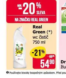 Teta Real green wc čistič nabídka