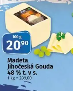 COOP TIP Madeta Jihočeská Gouda 48% t. v s. nabídka