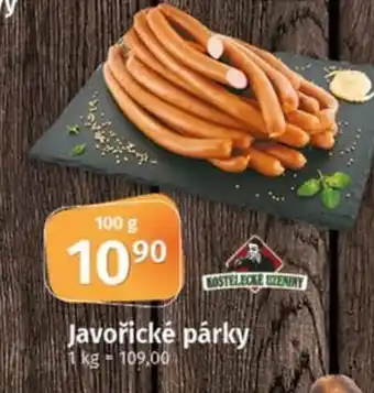 COOP TIP Javořické párky nabídka