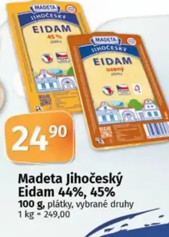 COOP TIP Madeta Jihočeský Eidam 44%, 45% nabídka