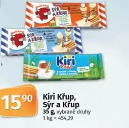 COOP TIP Kiri Křup, Sýr a Krup nabídka