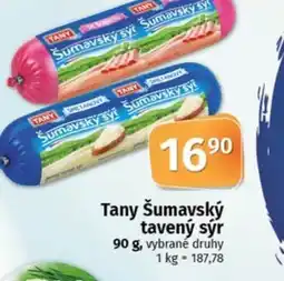 COOP TIP Tany Šumavský tavený sýr nabídka