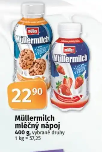 COOP TIP Müllermilch mléčný nápoj nabídka