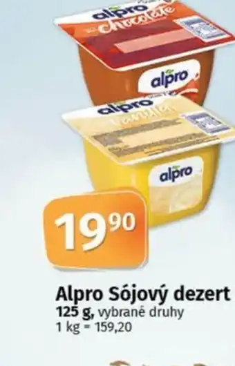 COOP TIP Alpro Sójový dezert nabídka