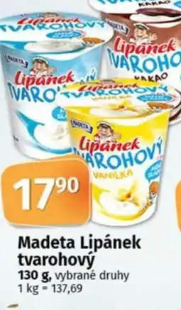 COOP TIP Madeta Lipánek tvarohový nabídka