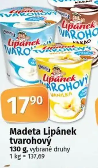 COOP TIP Madeta Lipánek tvarohový nabídka