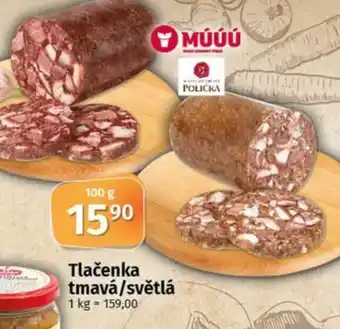 COOP TIP Tlačenka tmavá/světlá nabídka