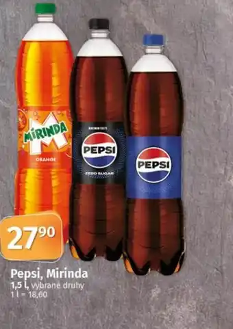 COOP TIP Pepsi, Mirinda nabídka