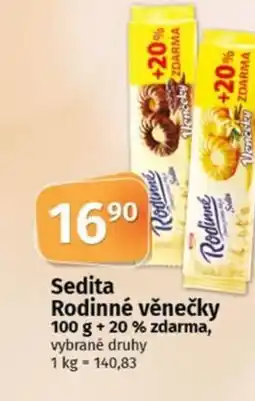 COOP TIP Sedita Rodinné věnečky nabídka