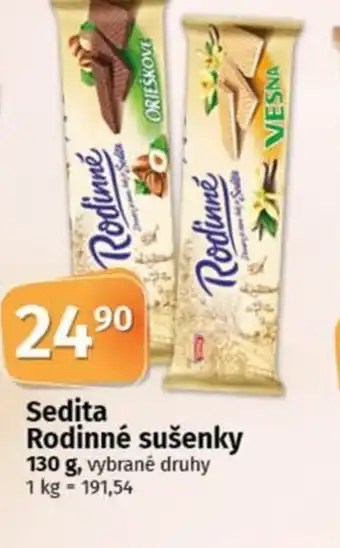 COOP TIP Sedita Rodinné sušenky nabídka