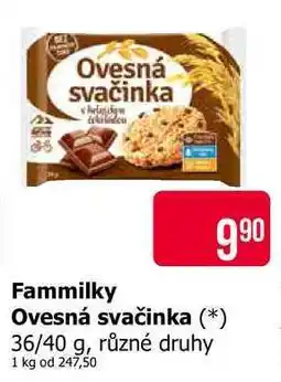 Teta Fammilky Ovesná svačinka 36/40 g, různé druhy nabídka