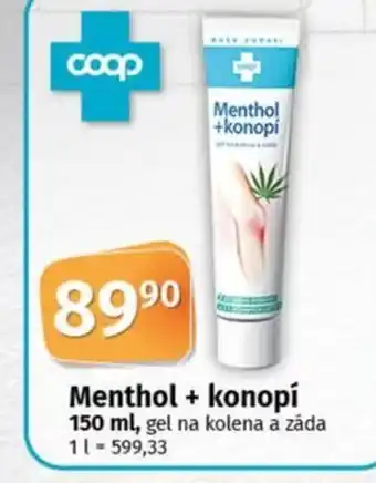 COOP TIP Menthol + konopí nabídka