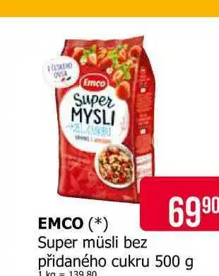 Teta EMCO Super müsli bez přidaného cukru 500 g nabídka