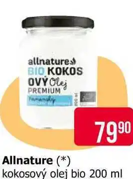 Teta Allnature kokosový olej bio 200 ml nabídka