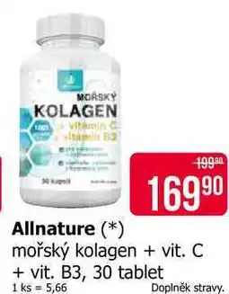 Teta Allnature mořský kolagen + vit. C + vit. B3, 30 tablet nabídka