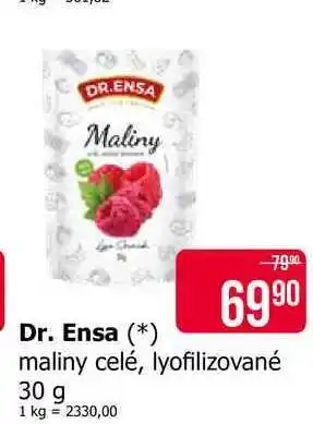 Teta Dr. Ensa maliny celé, lyofilizované 30 g nabídka