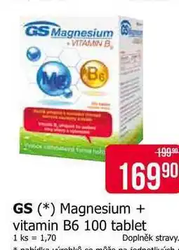 Teta GS Magnesium + vitamin B6 100 tablet nabídka