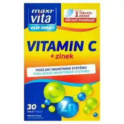 Teta MaxiVita Vitamin C + zinek 30 tablet 22,8g nabídka