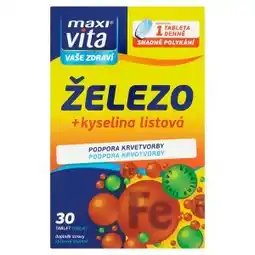 Teta MaxiVita Vaše Zdraví Železo + kyselina listová 30 tablet 22,8g nabídka