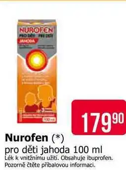 Teta Nurofen pro děti jahoda 100 ml nabídka