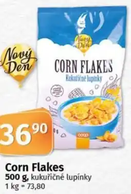 COOP TIP Corn Flakes kukuřičné lupínky nabídka