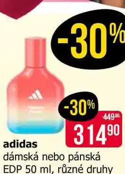 Teta adidas dámská nebo pánská EDP 50 ml, různé druhy nabídka