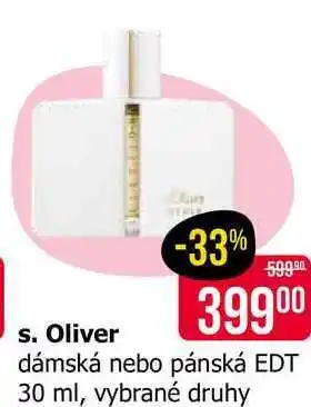 Teta s.Oliver dámská nebo pánská EDT 30 ml, vybrané druhy nabídka